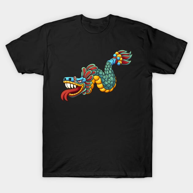 Cartoon Quetzalcoatl T-Shirt by memoangeles